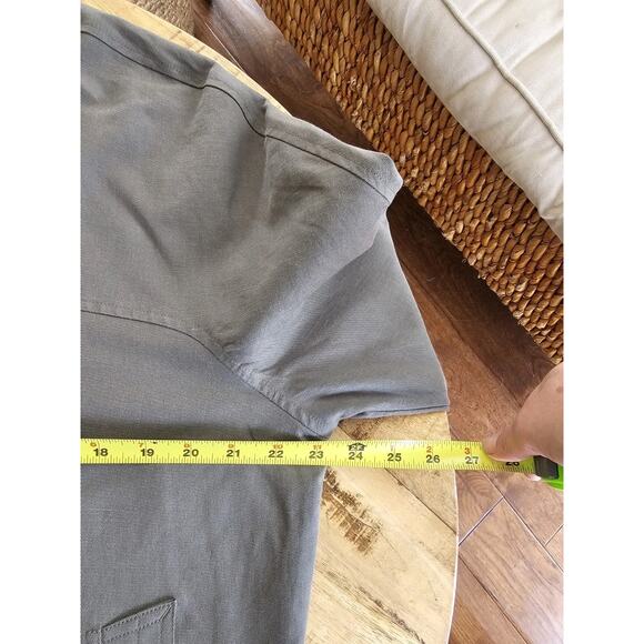 Vince Men's Linen Blend Blomber Jacket Size L Green Military Preppy - Picture 8 of 12